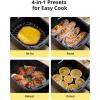 imageCOMFEE 22 Quart Compact Digital Air Fryer with Touch Screen 360Degrees Hot Air Circulation Ceramic Basket and 4 Cooking Presets